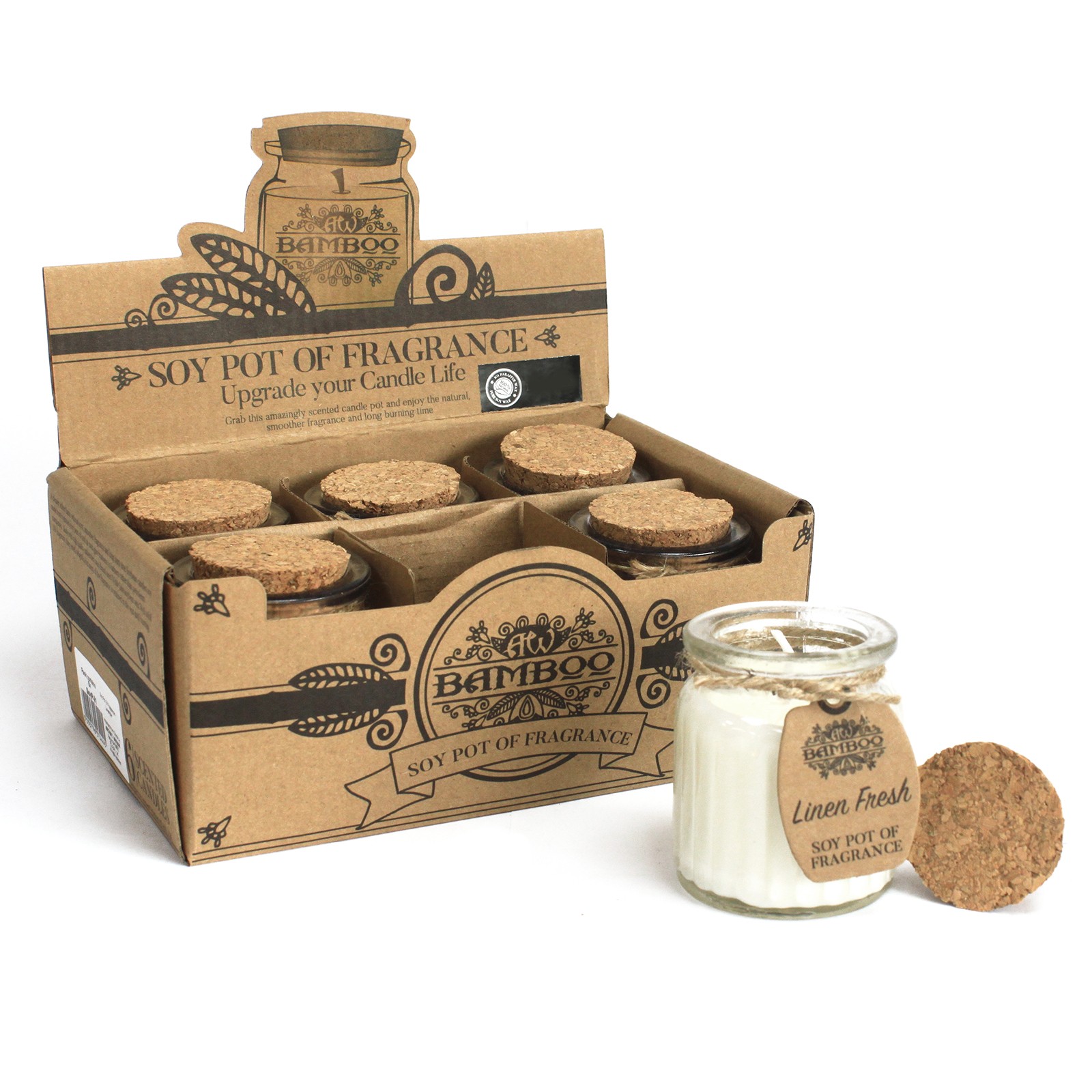 Linen Fresh Soy Pot of Fragrance Candle1