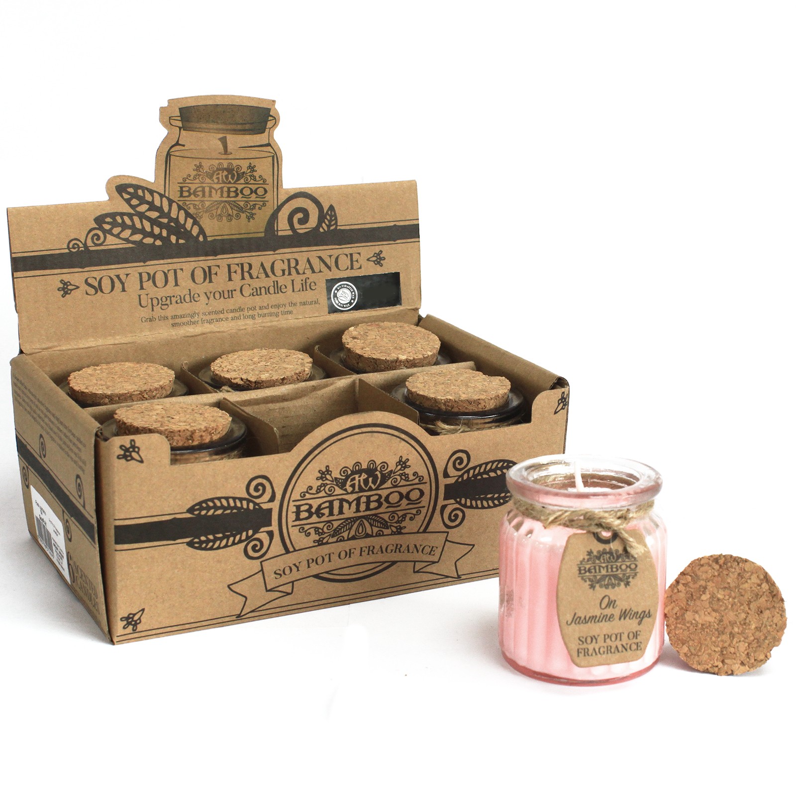 On Jasmine Wings Soy Pot of Fragrance Candle1
