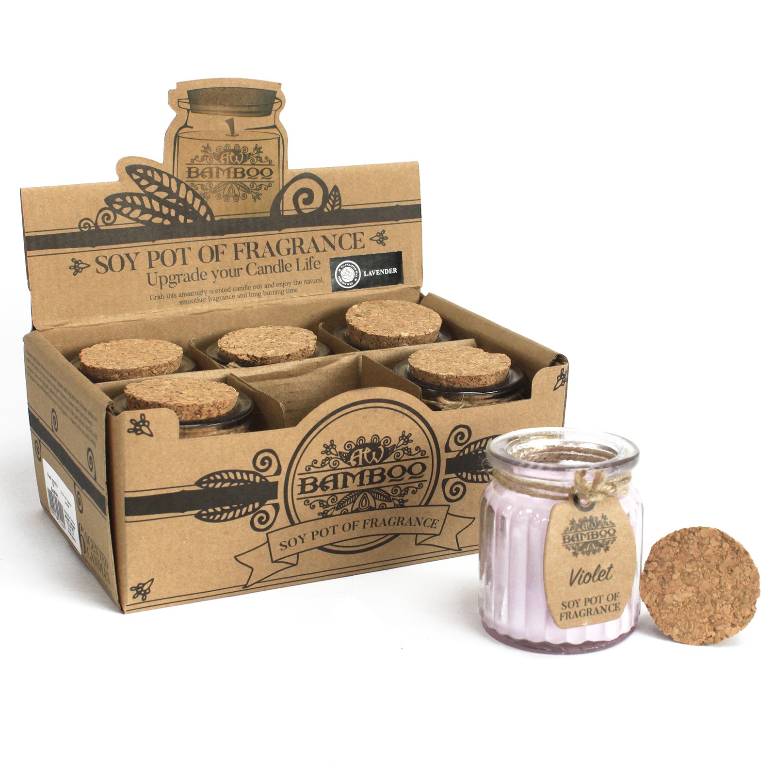 Violet Soy Pot of Fragrance Candle1