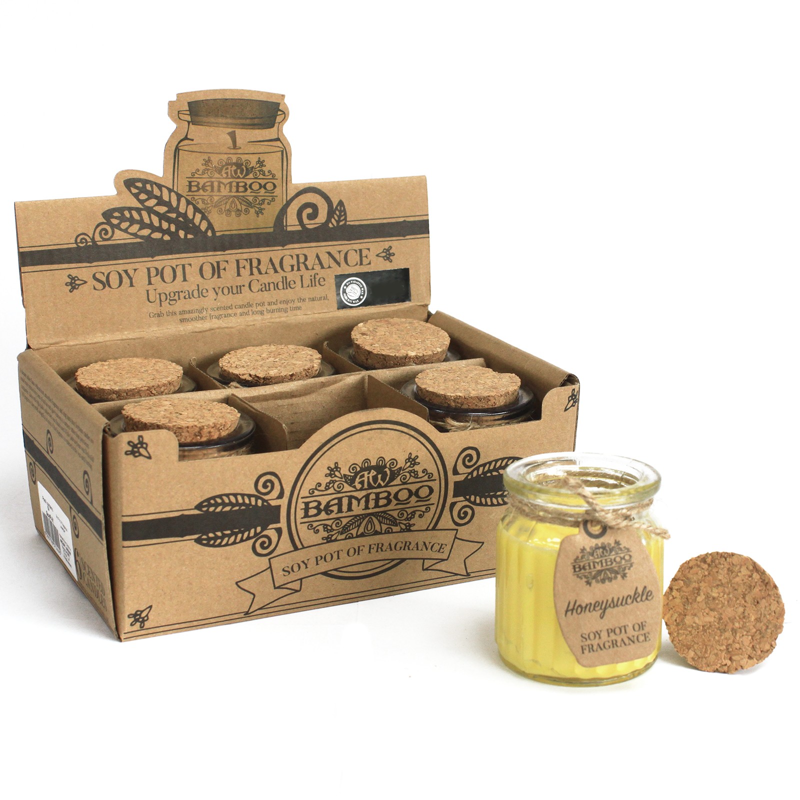 Honeysuckle Soy Pot of Fragrance Candle1