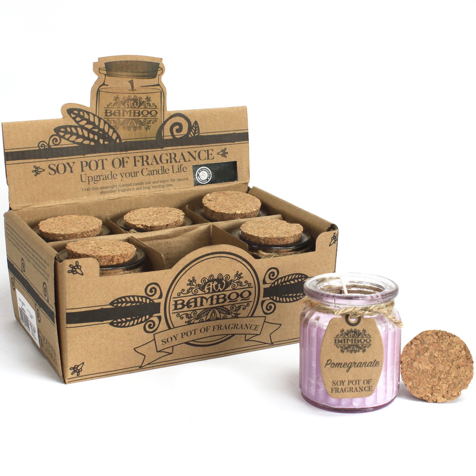 Pomegranate Soy Pot of Fragrance Candle1