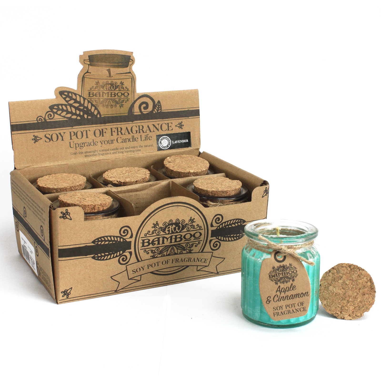 Apple & Cinnamon Soy Pot of Fragrance Candle1