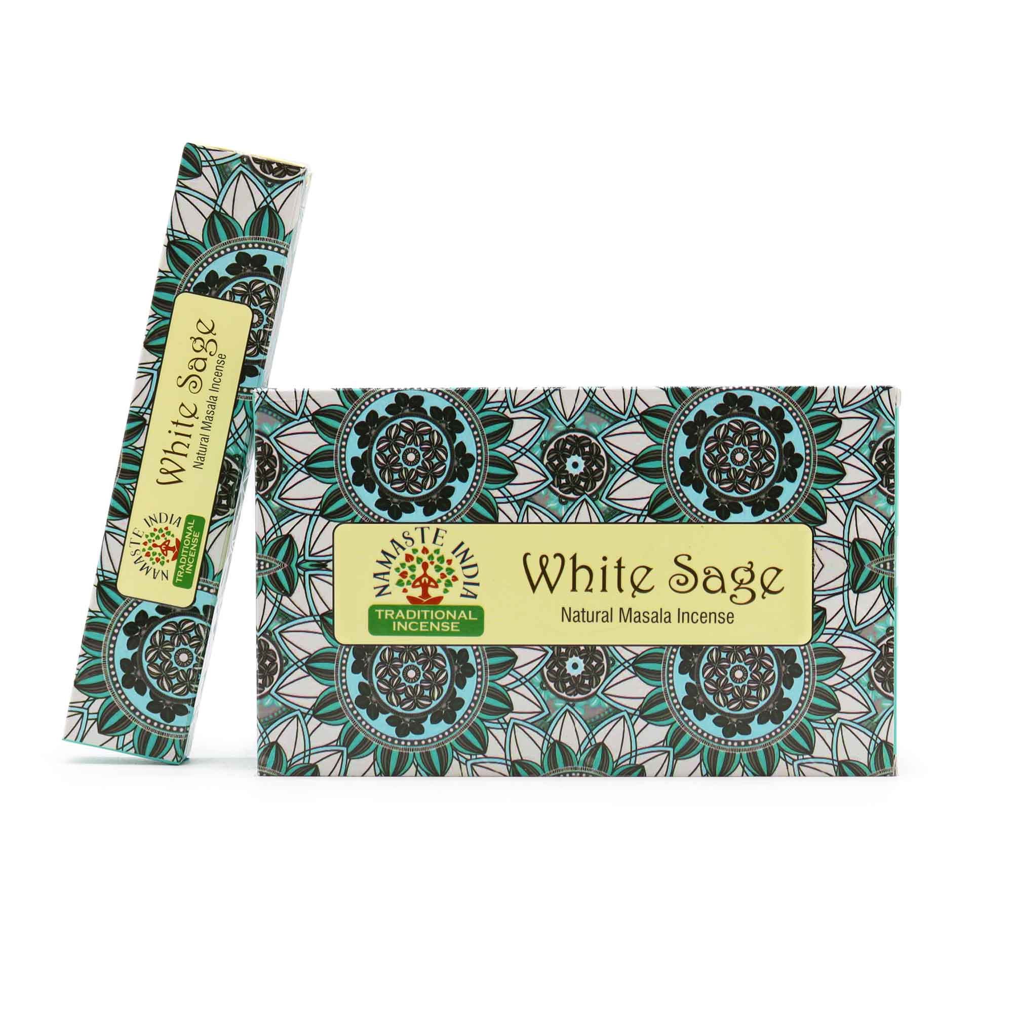 Namaste Mandala Masala Incense - White Sage1