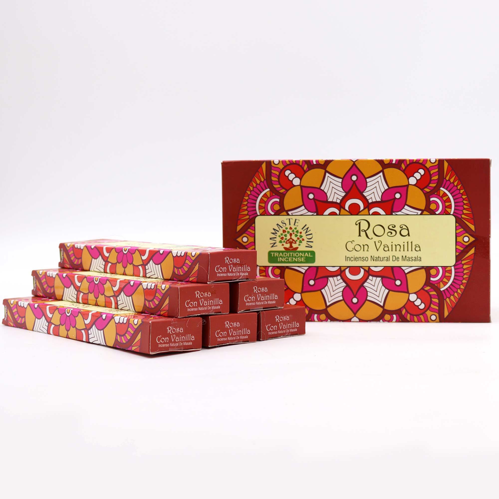 Namaste Mandala Masala Incense - Rose with Vanilla4