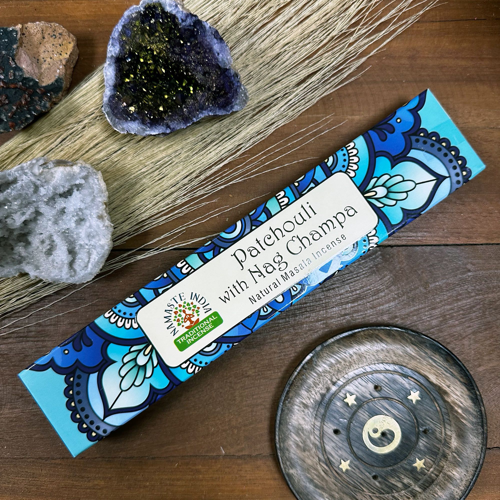 Namaste Mandala Masala Incense - Patchouli with Nag Champa