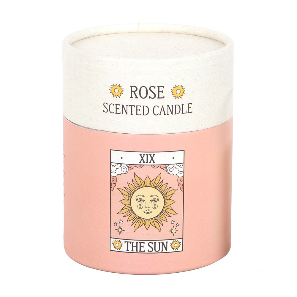 The Sun Vintage Tarot Rose Candle1