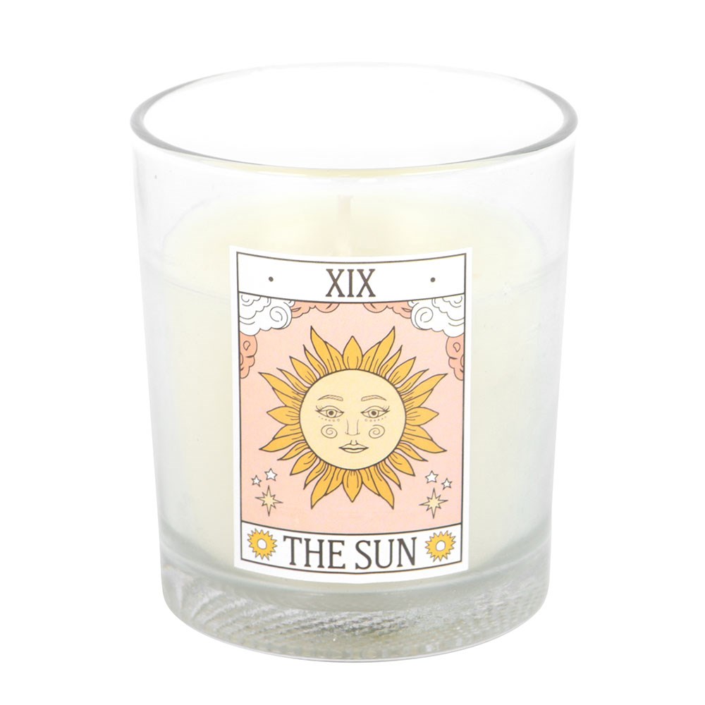 The Sun Vintage Tarot Rose Candle2
