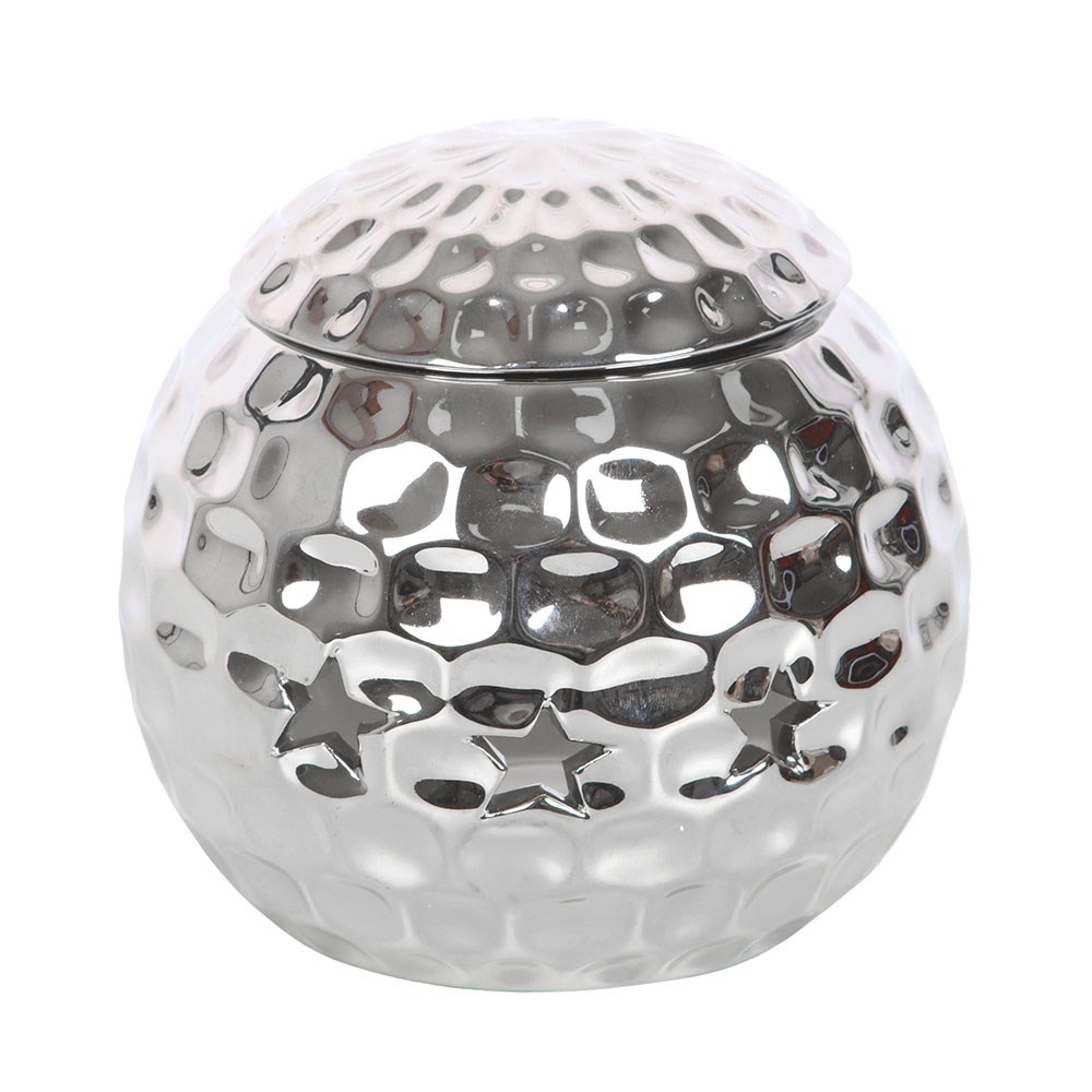 Silver Disco Ball Oil Burner1