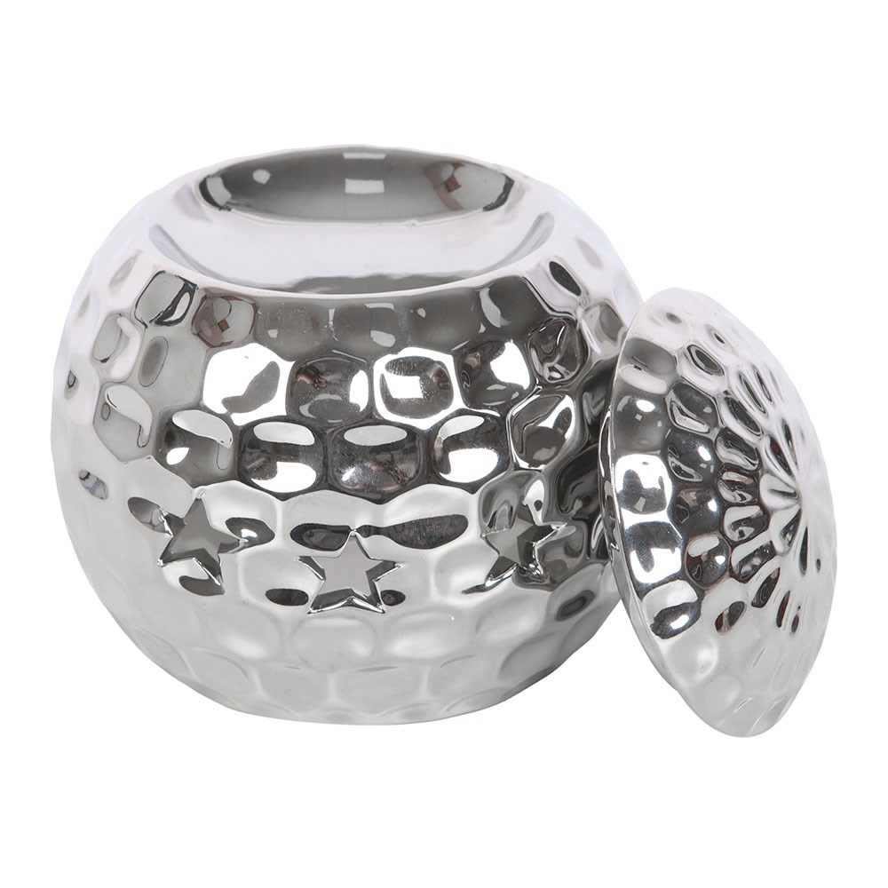 Silver Disco Ball Oil Burner2