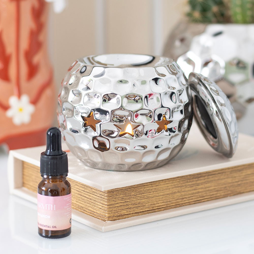 Silver Disco Ball Oil Burner5