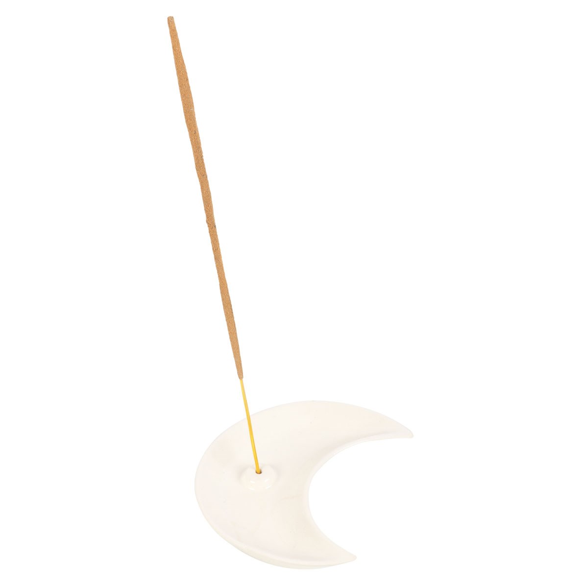 White Crescent Moon Incense Stick Holder1
