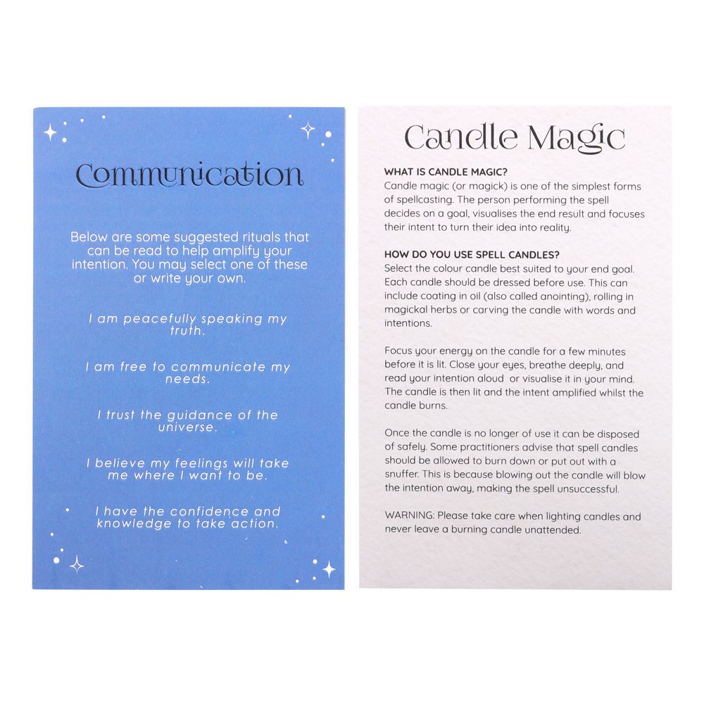 Pack of 12 Communication Spell Candles2