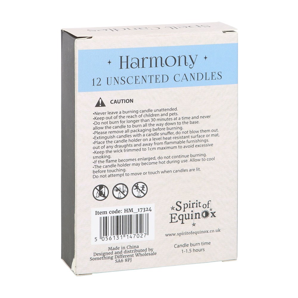 Pack of 12 Harmony Spell Candles3