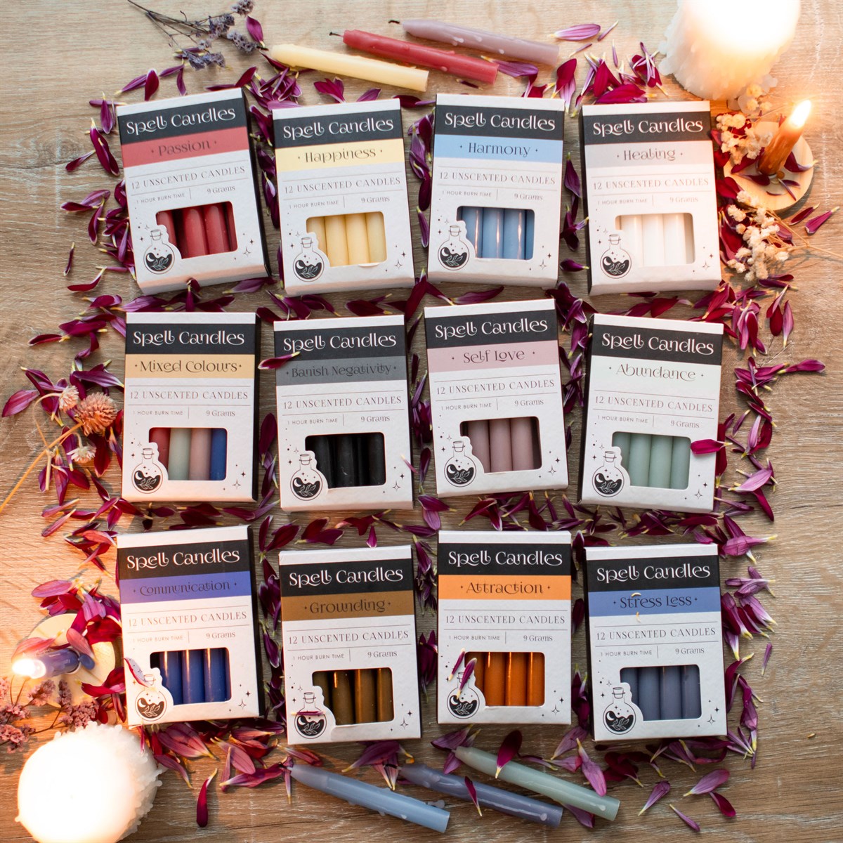 Pack of 12 Harmony Spell Candles5