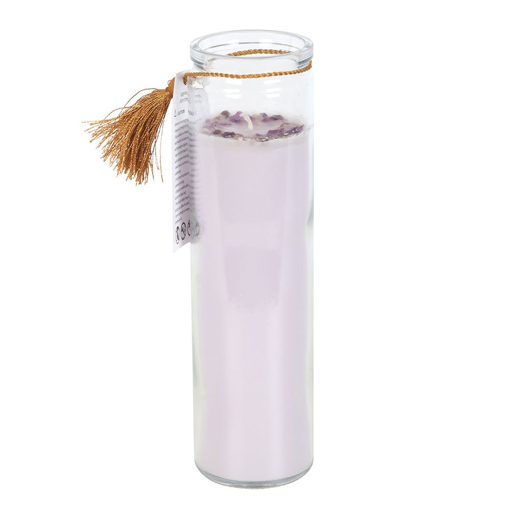Blackberry Tube Candle with Amethyst Crystals3