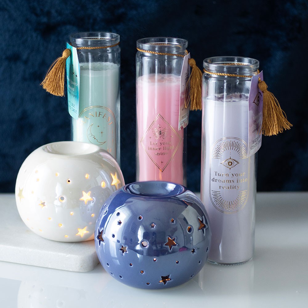 Blackberry Tube Candle with Amethyst Crystals4