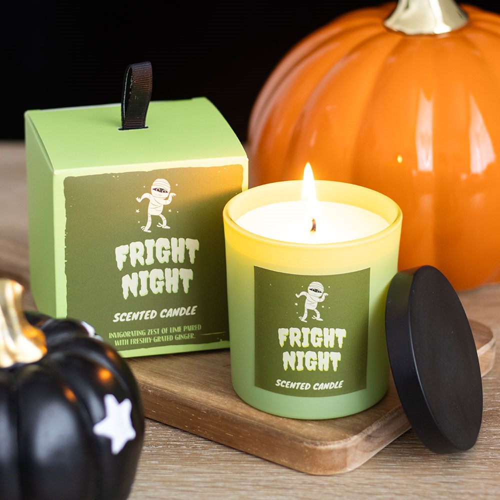 Fright Night Lime & Ginger Halloween Candle2
