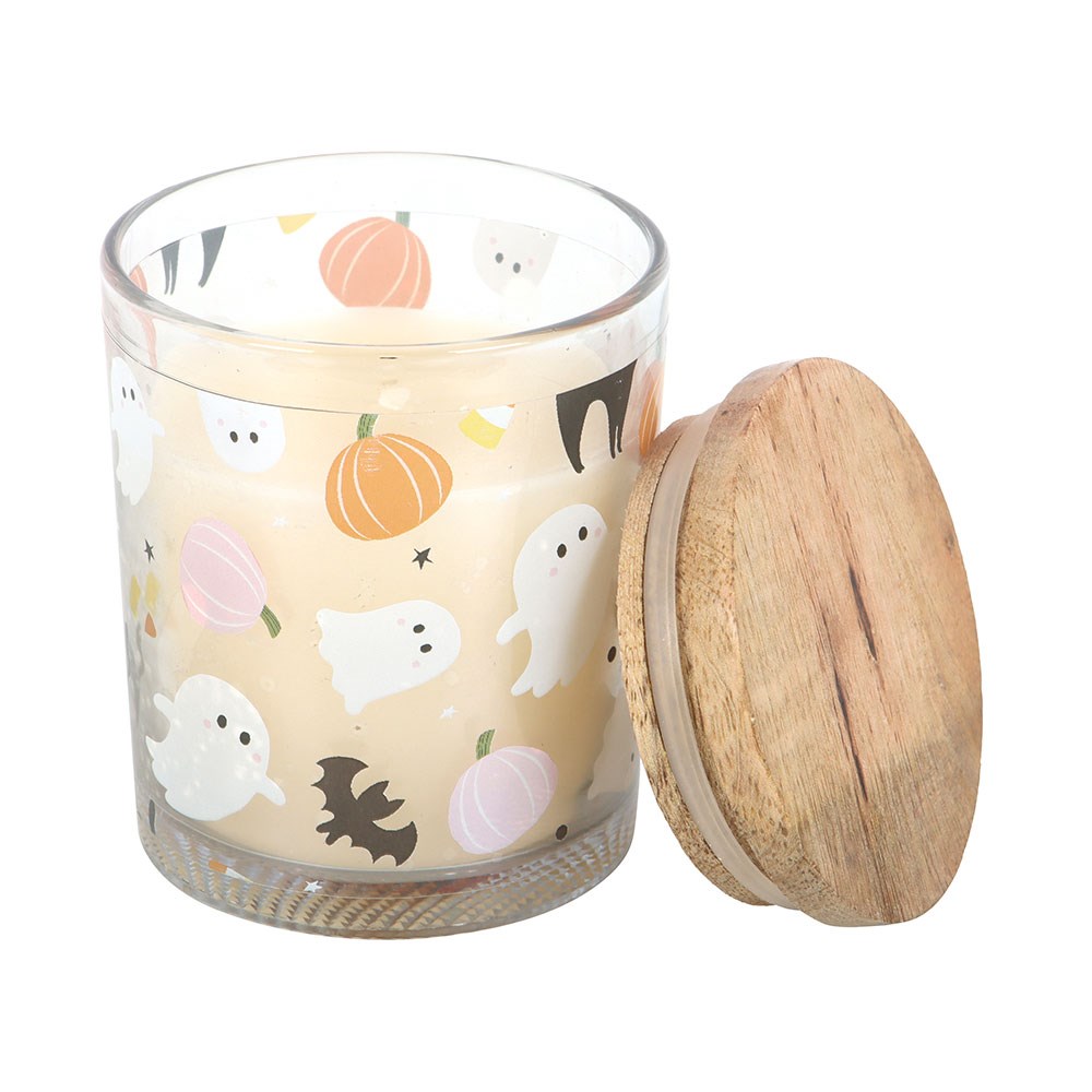 Sweet and Spooky Candy Corn Candle1