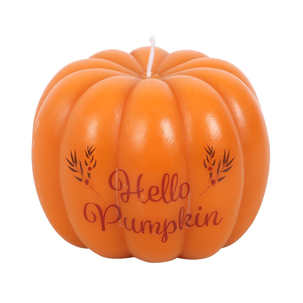 Hello Pumpkin Shaped Candle1