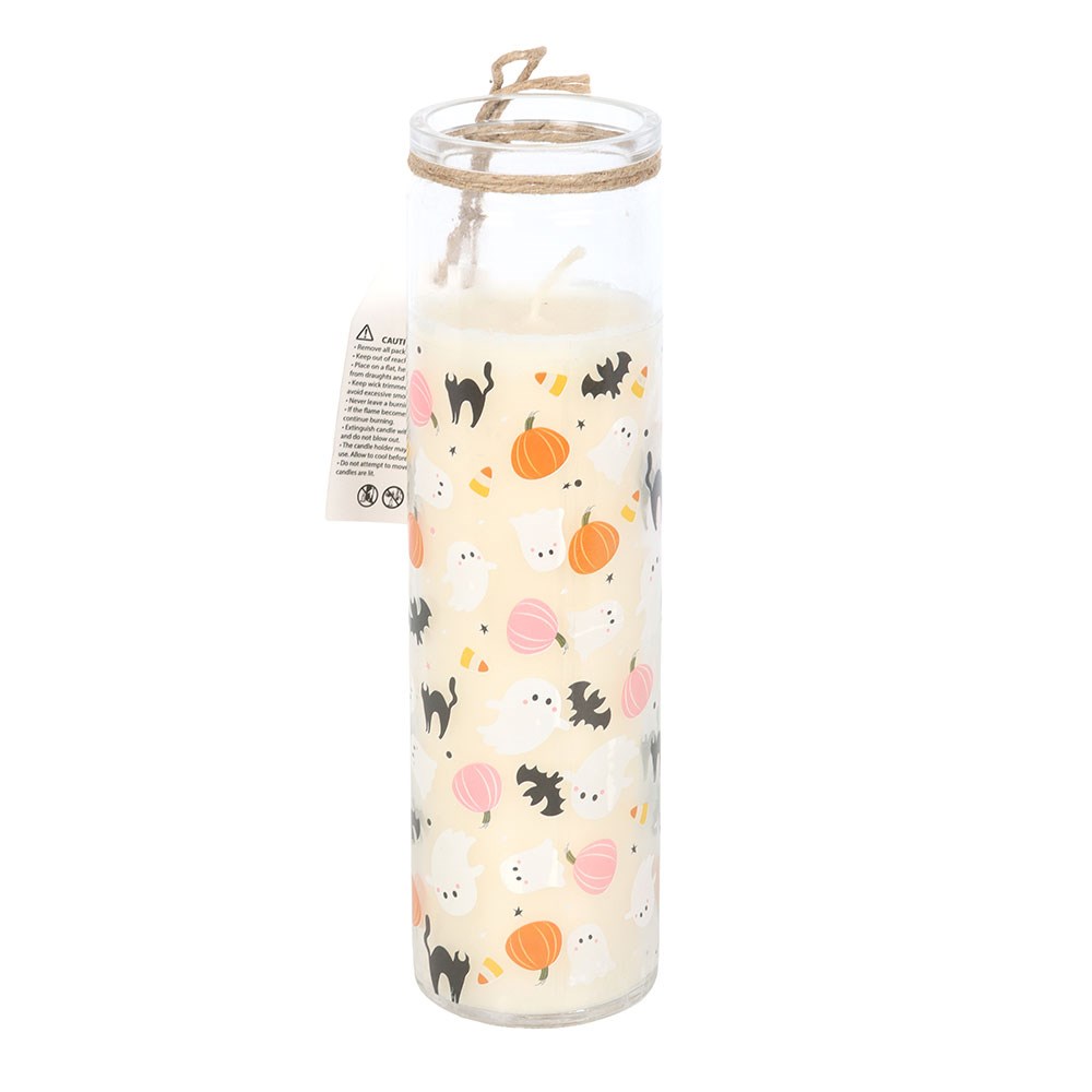 Sweet and Spooky Print Candy Corn Tube Candle2