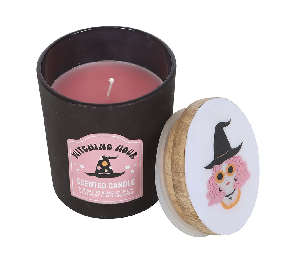 Witching Hour Plum and Black Cherry Candle1