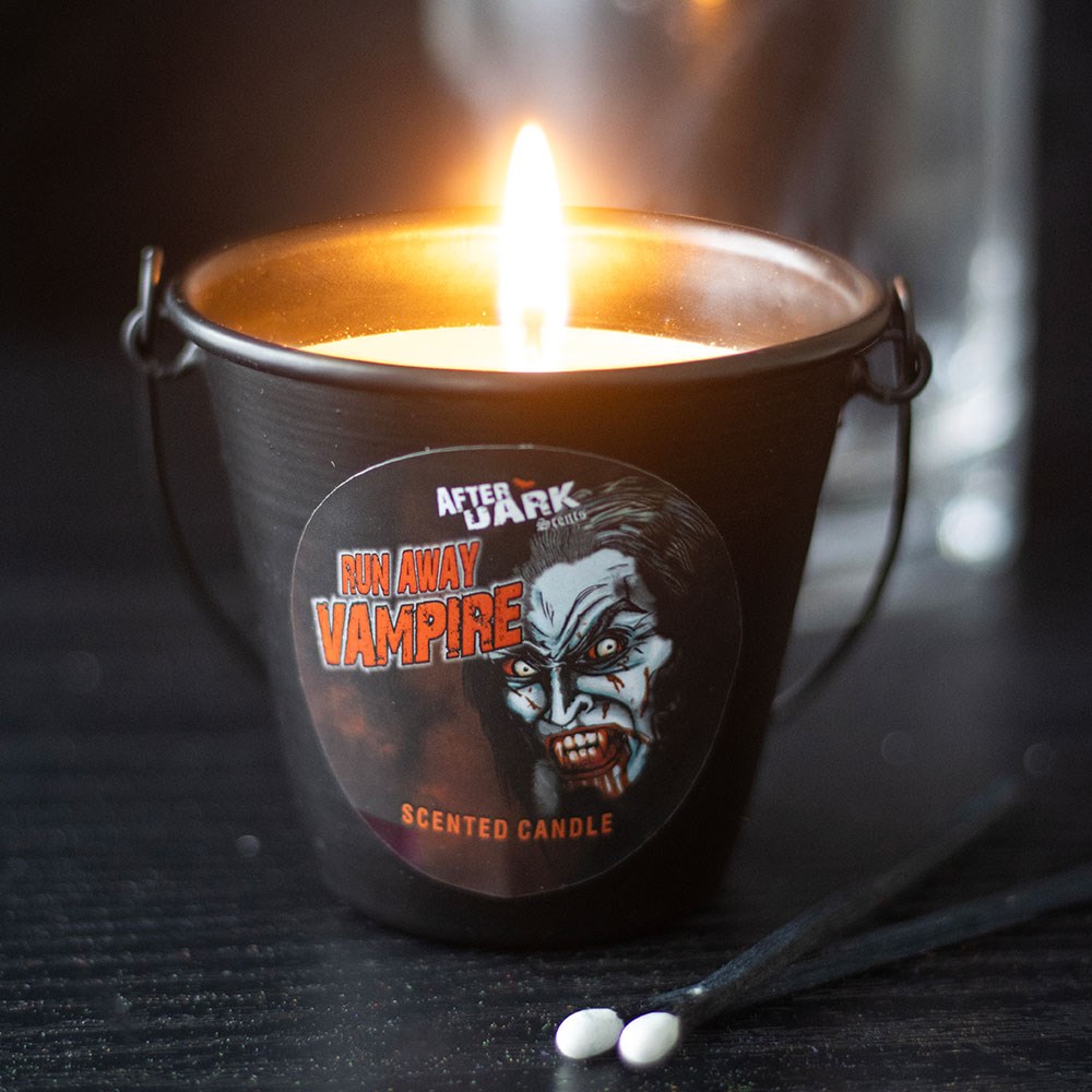 Run Away Vampire Candle Bucket with Sandalwood Scent3