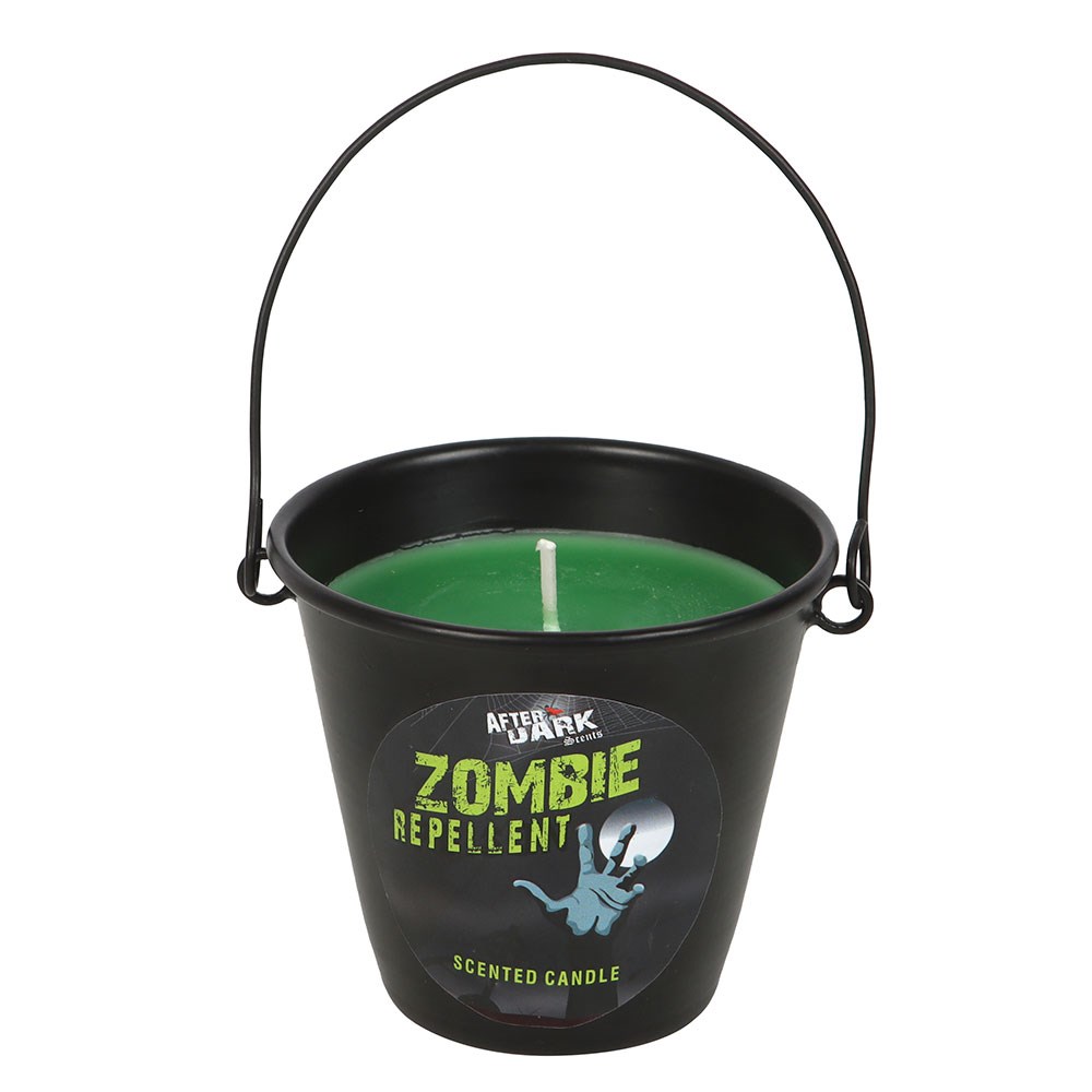 Zombie Repellent Candle Bucket with Jasmine Scent