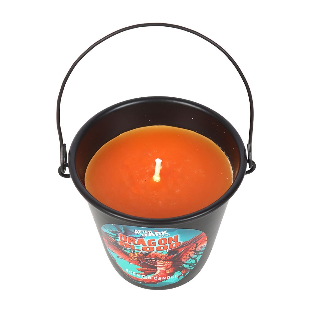Dragon Blood Candle Bucket with Dragons Blood Scent1