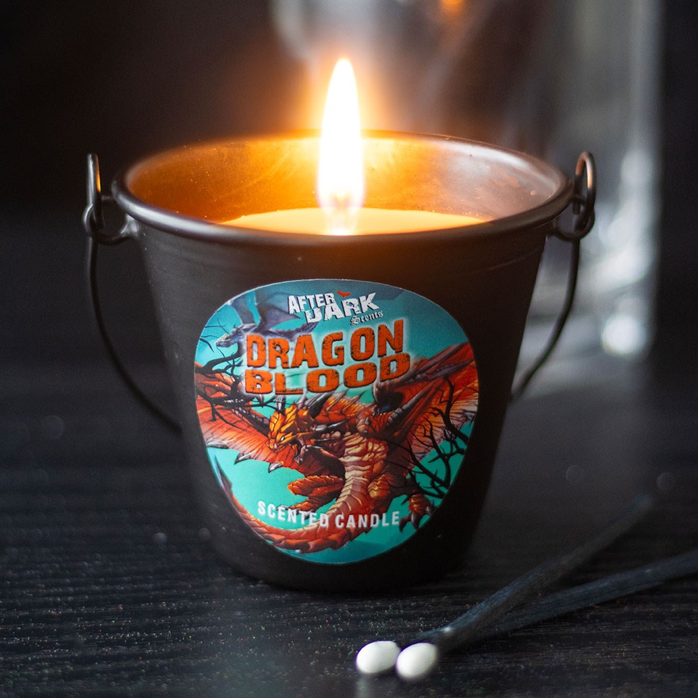 Dragon Blood Candle Bucket with Dragons Blood Scent3