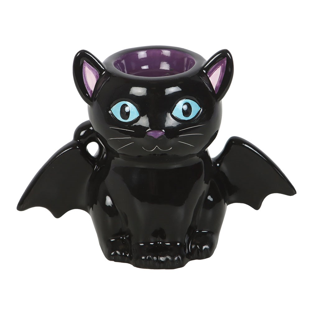 Cute & Creepy Bat Cat Oil Burner & Wax Warmer