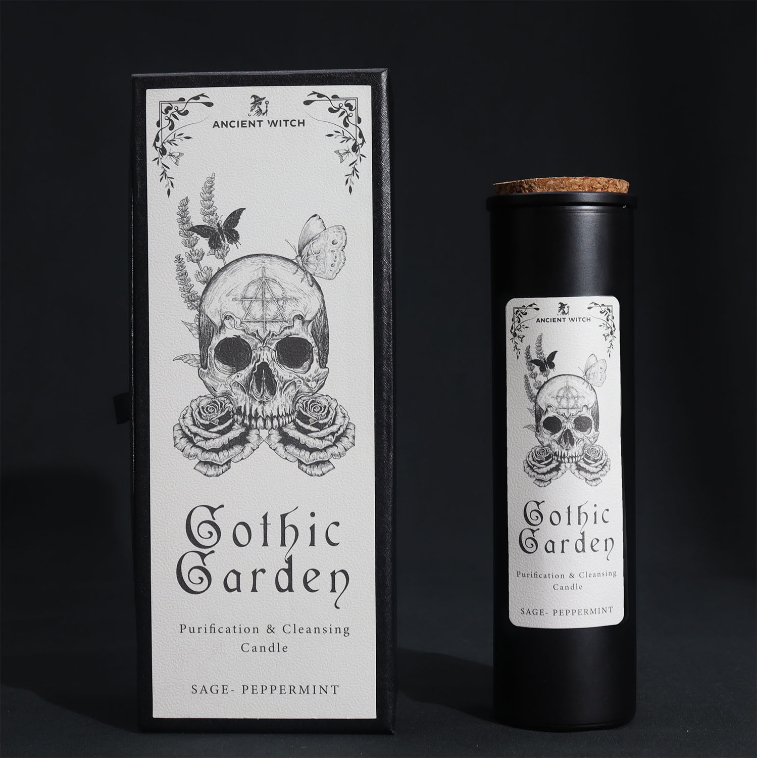 Ancient Witch Ritual Candle - Gothic Garden3
