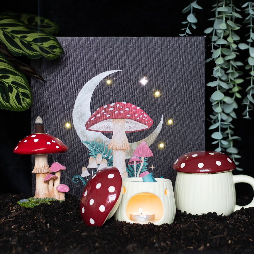 Whimsical Forest Mushroom Backflow Incense Burner6
