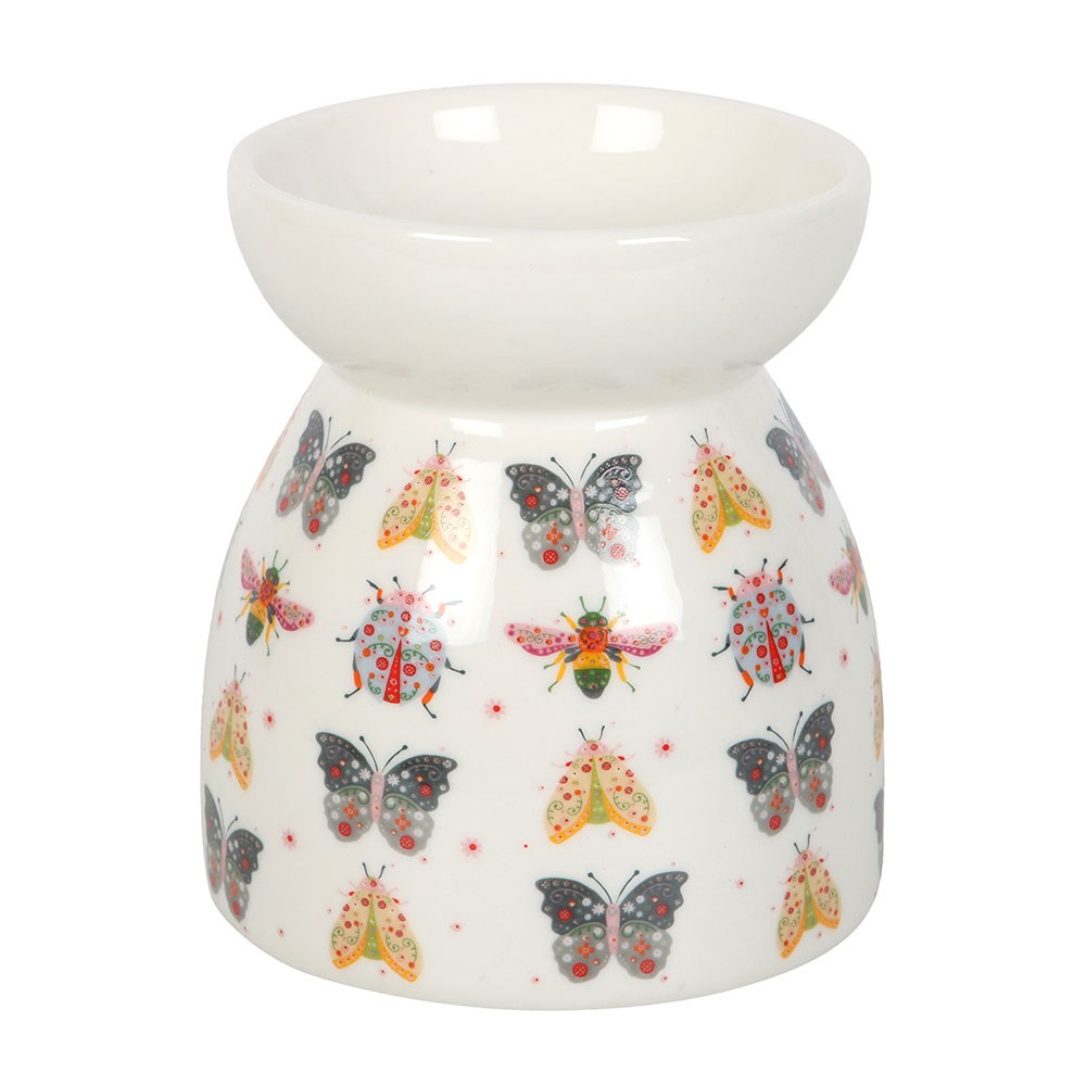 Floral Bug Print Oil Burner & Wax Warmer1