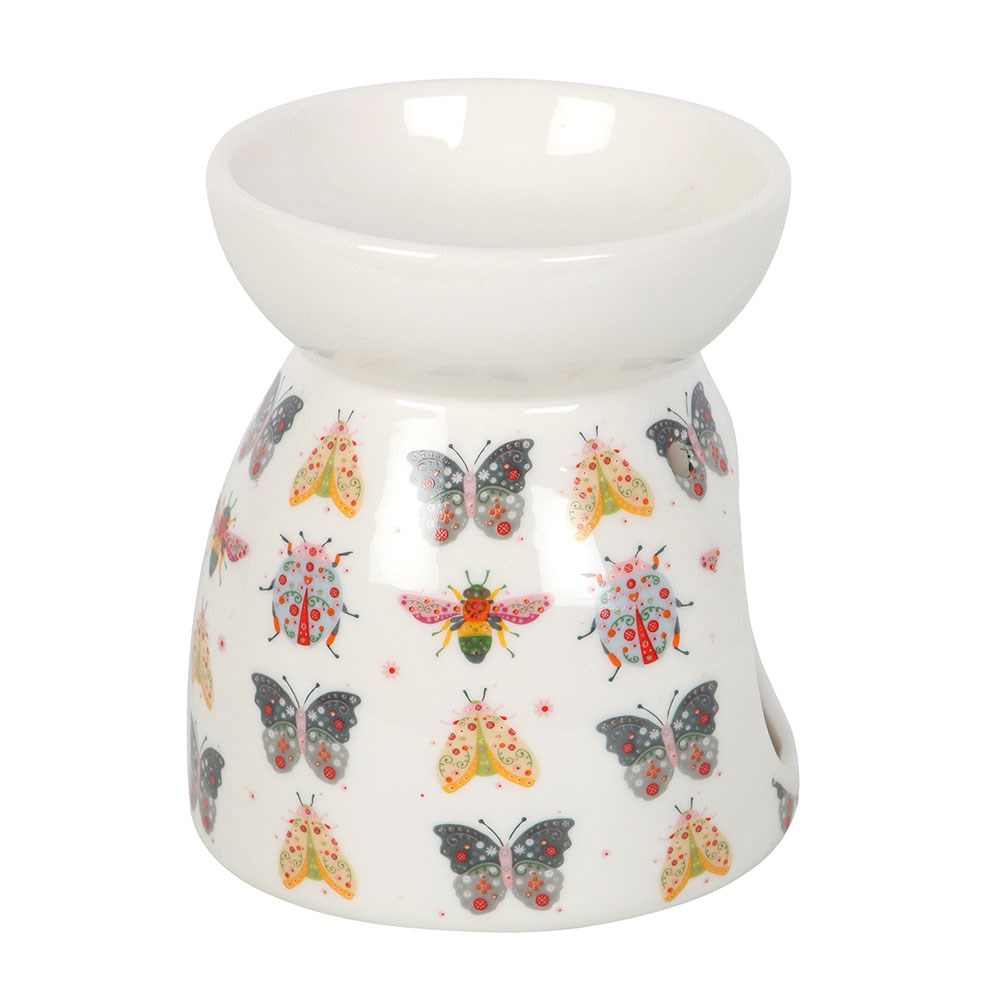 Floral Bug Print Oil Burner & Wax Warmer2