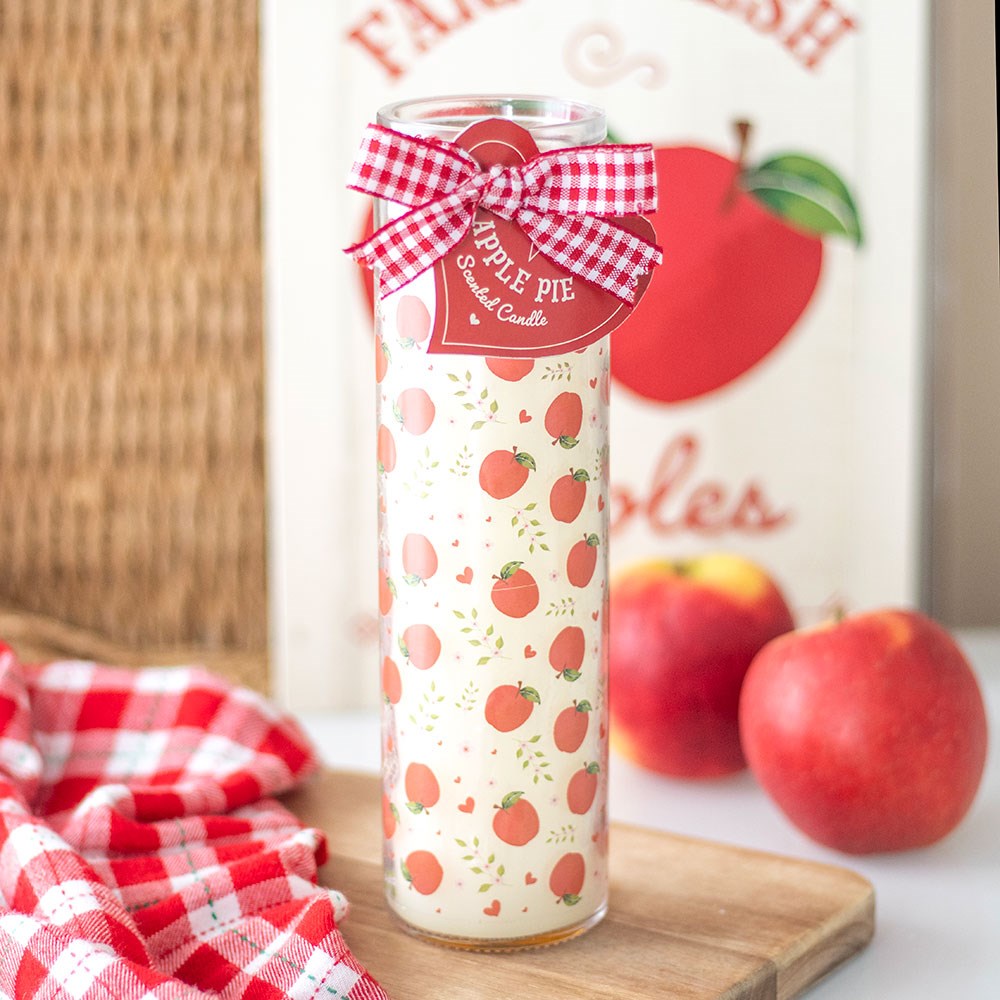 Apple Pie Scented Candle in Decorative Apple Print Tube3