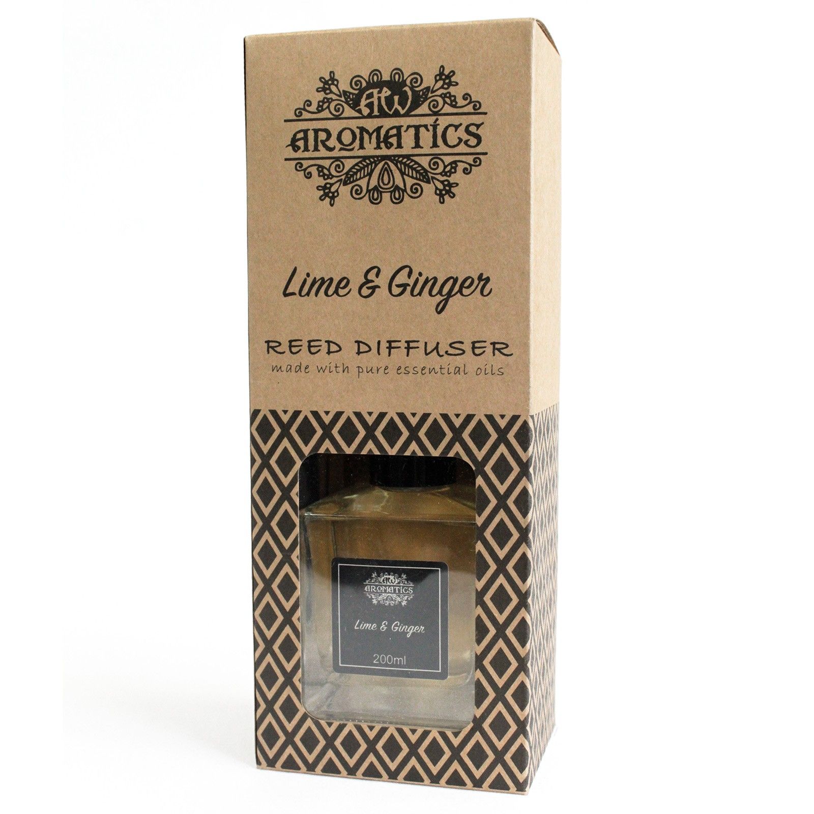 Lime & Ginger Essential Oil Reed Diffuser 200ml2