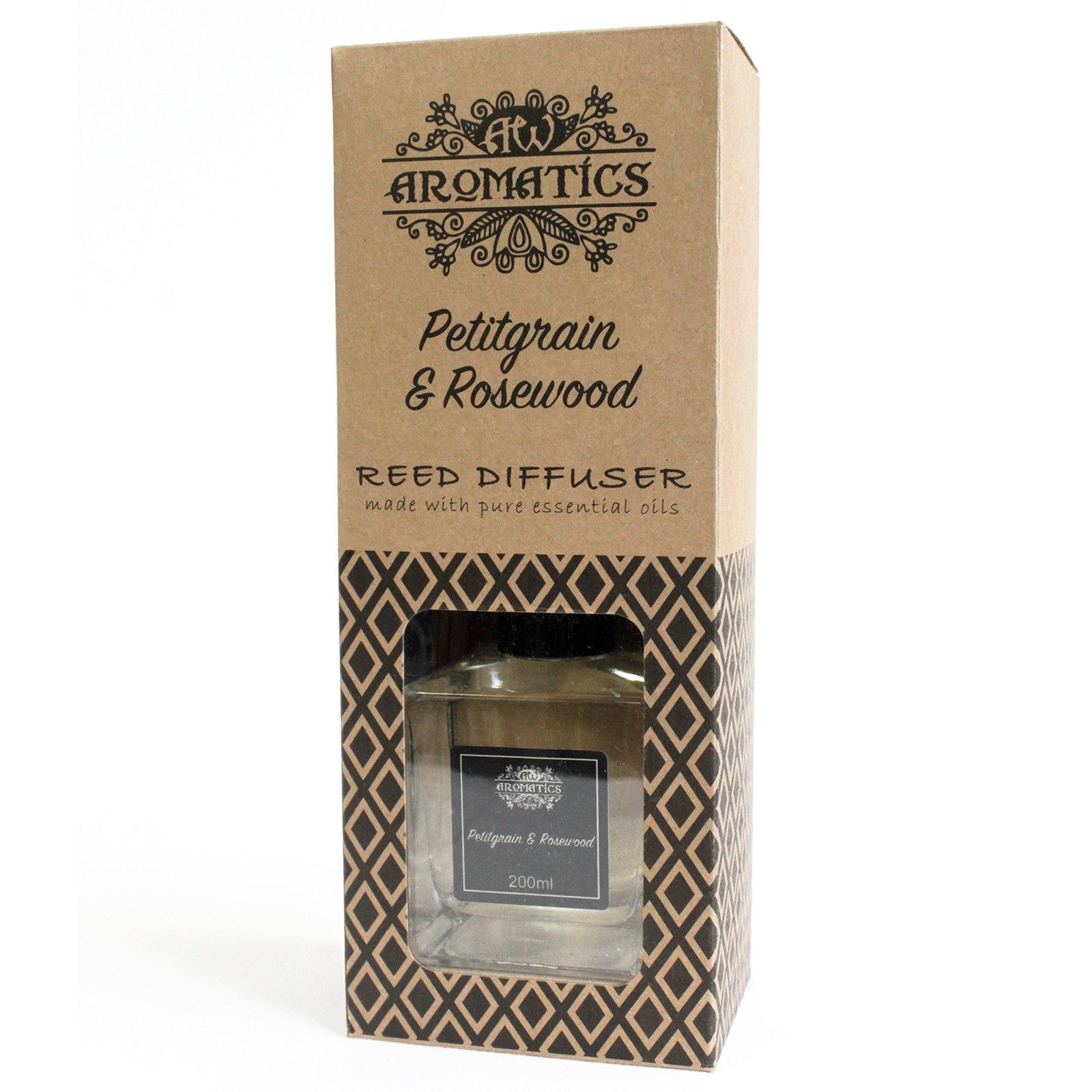 Petitgrain & Rosewood Essential Oil Reed Diffuser 200ml2