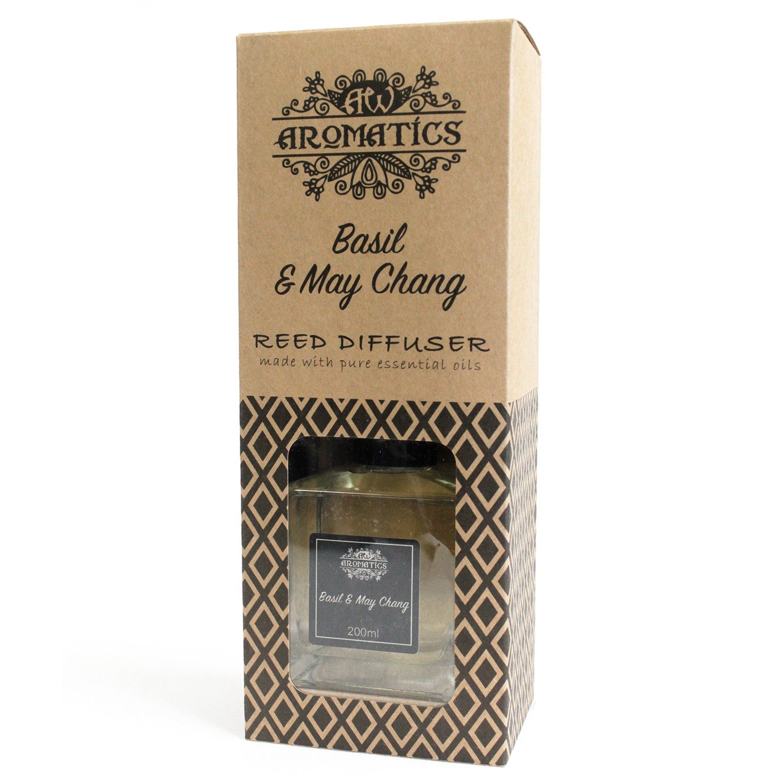 Basil & May Chang Essential Oil Reed Diffuser 200ml2