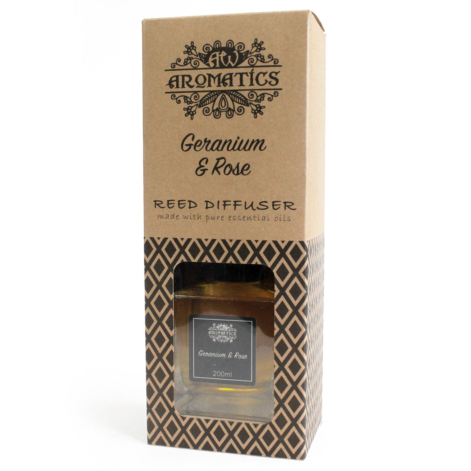 Geranium & Rose Essential Oil Reed Diffuser 200ml2