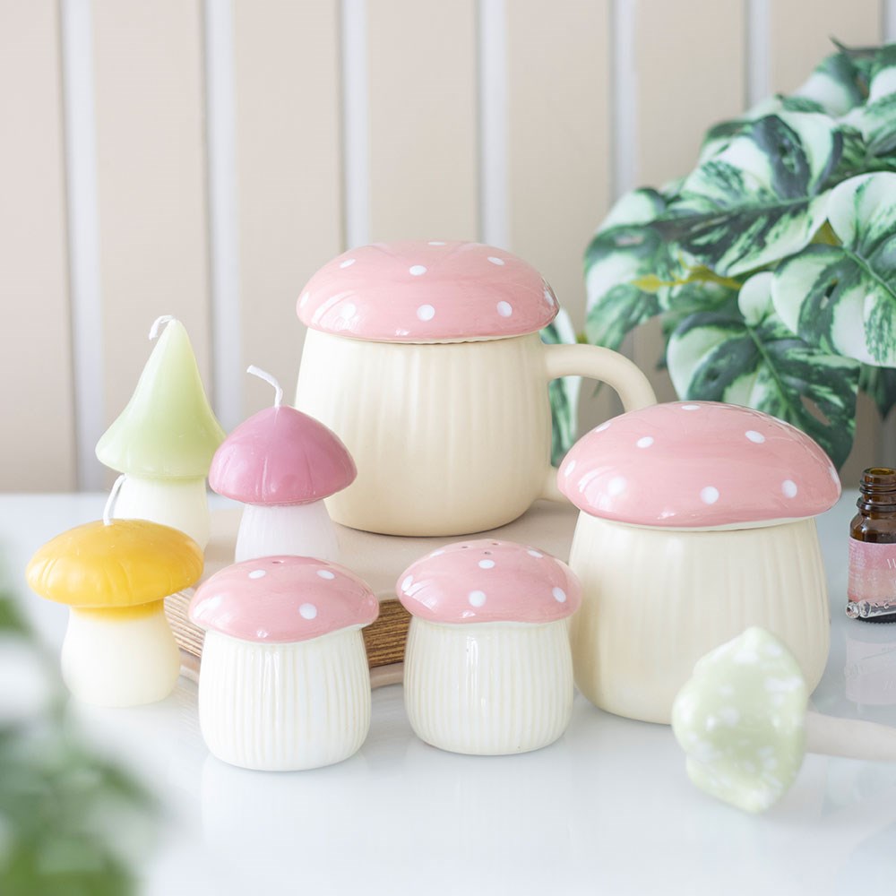 Pastel Mushroom Candle Trio3
