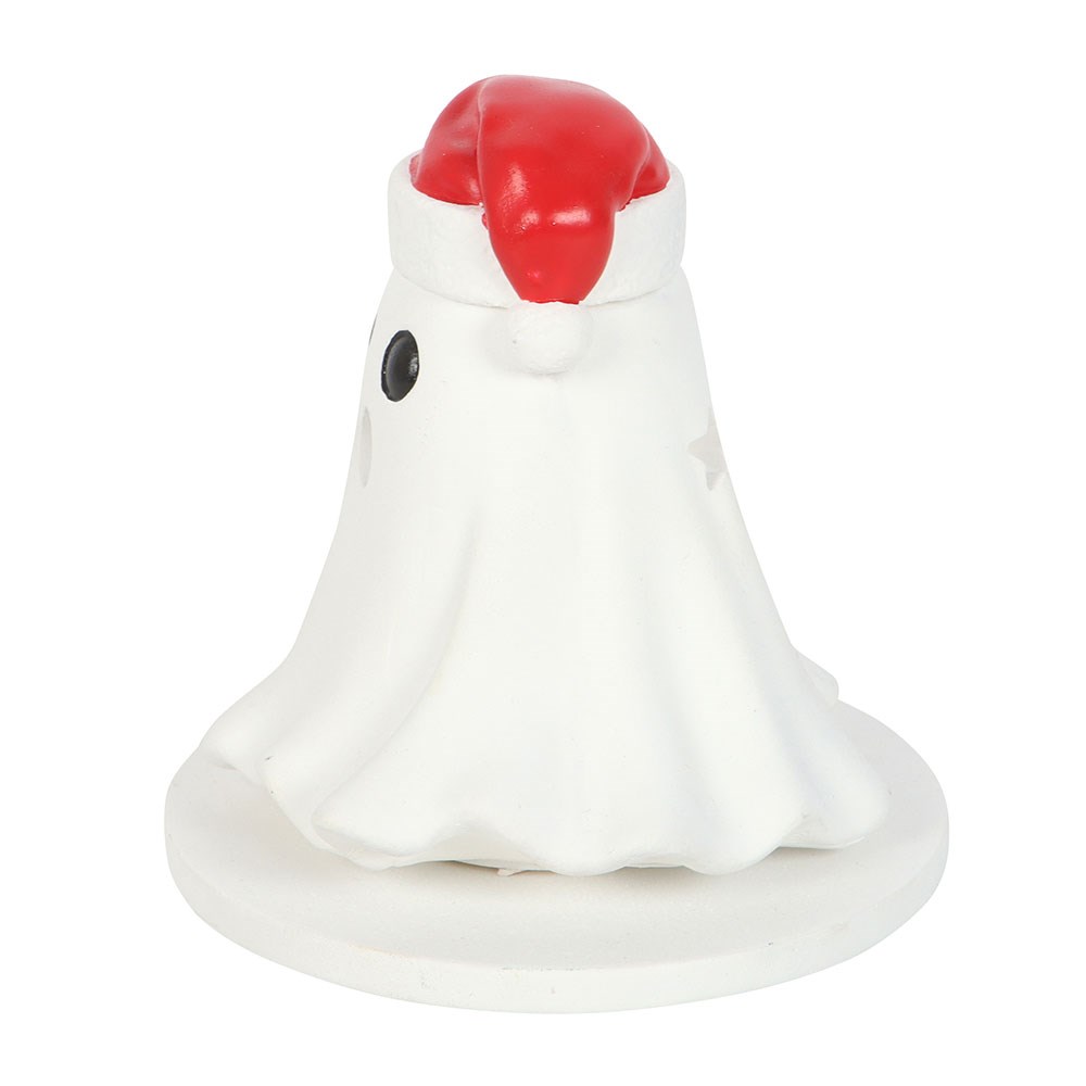 Ghost with Santa Hat Incense Cone Holder3