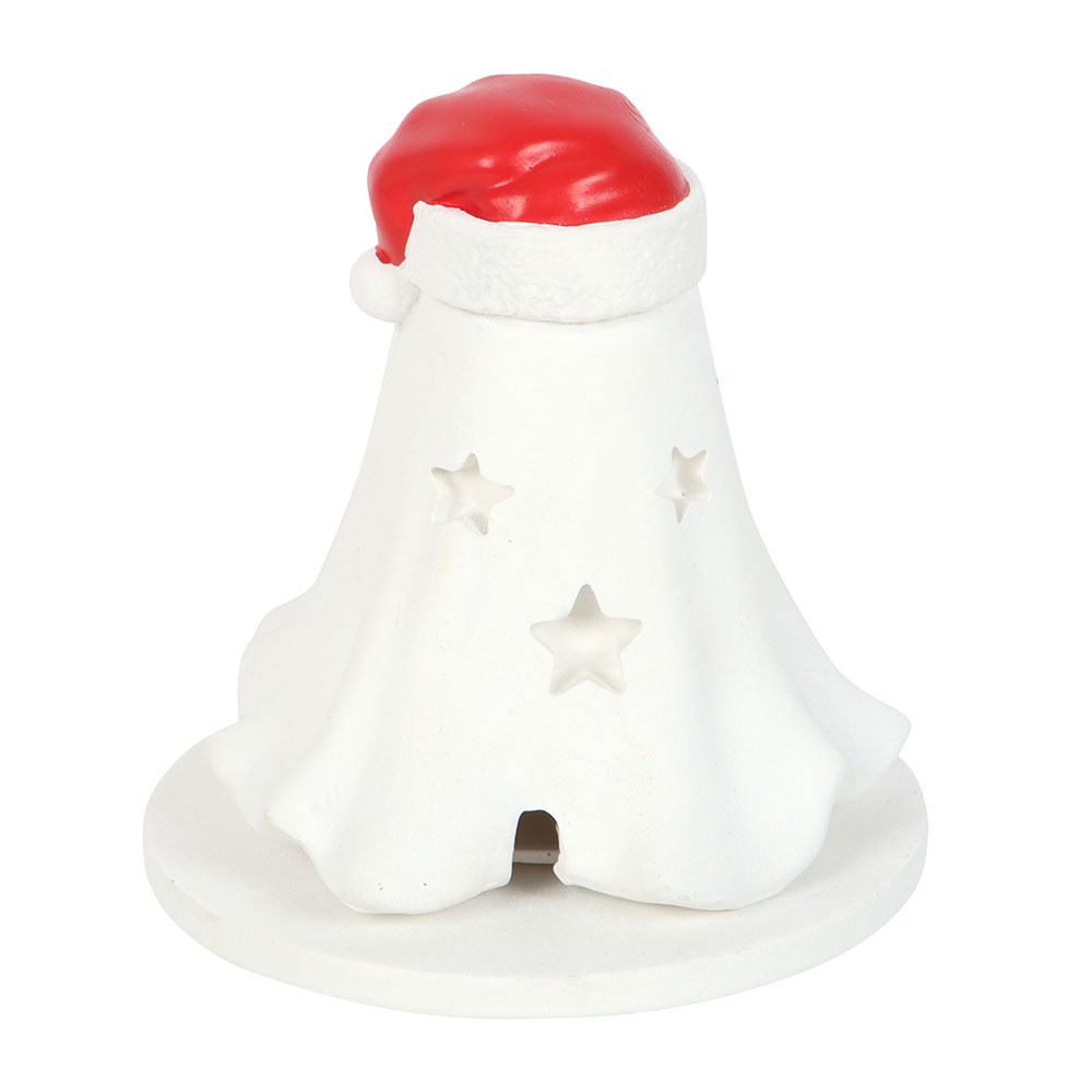 Ghost with Santa Hat Incense Cone Holder4