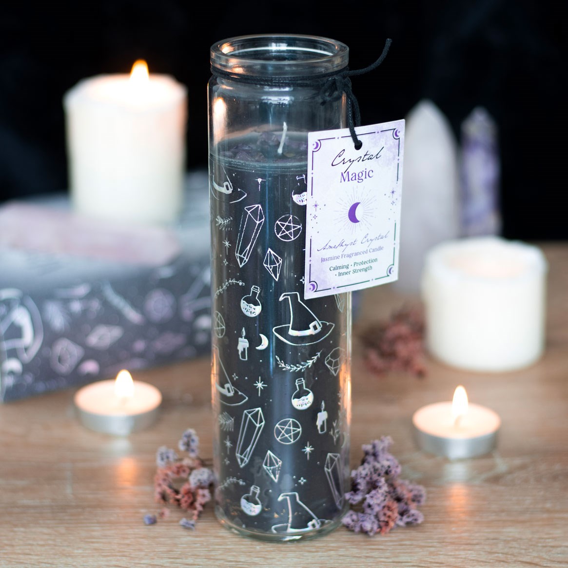 Crystal Witch Jasmine & Amethyst Tube Candle4