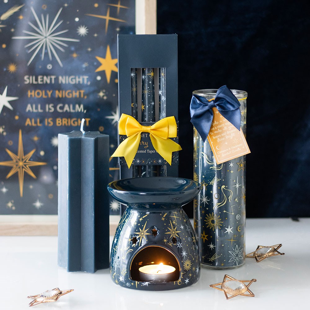 Blue Starry Night Oil Burner & Wax Warmer4