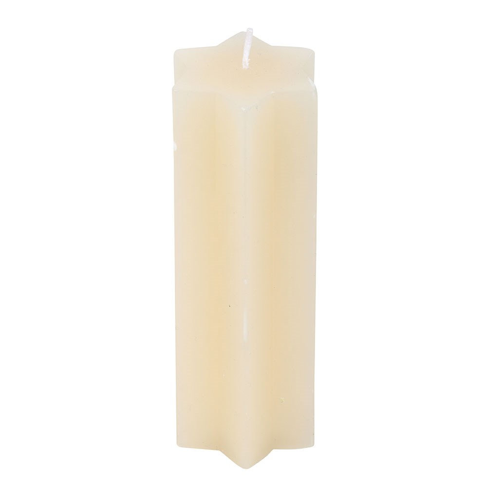 Starry Night Star-Shaped Taper Candle in Cream2