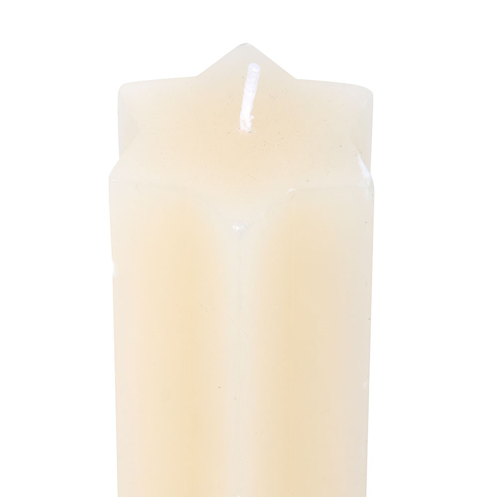 Starry Night Star-Shaped Taper Candle in Cream3
