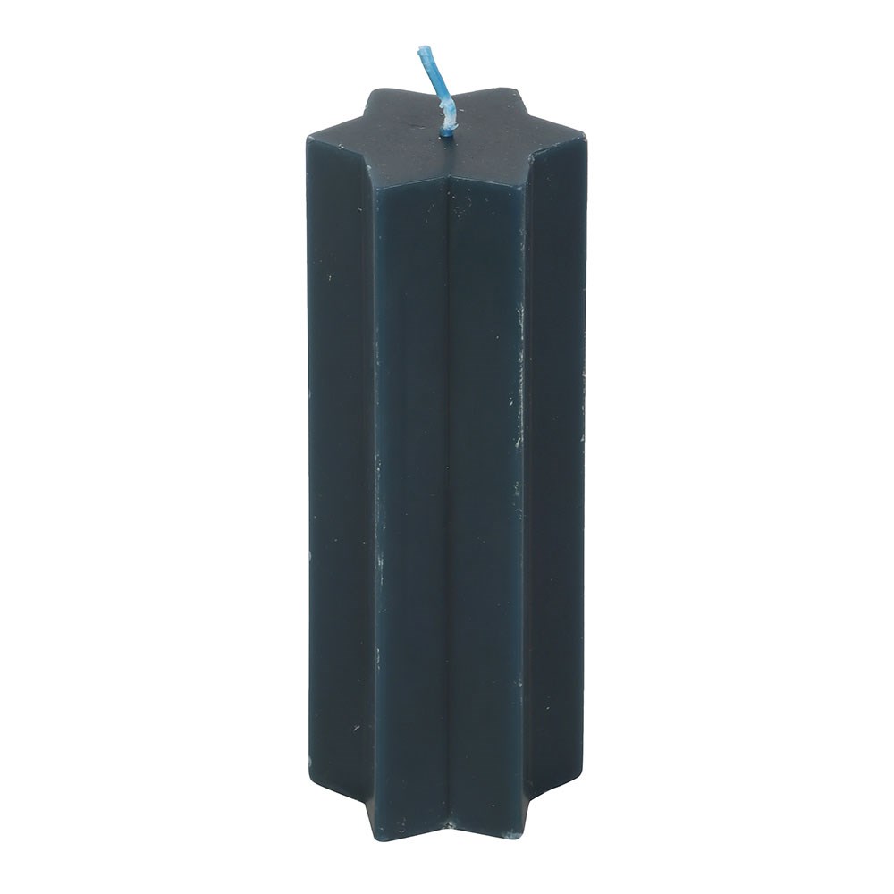 Starry Night Star-Shaped Taper Candle in Navy1