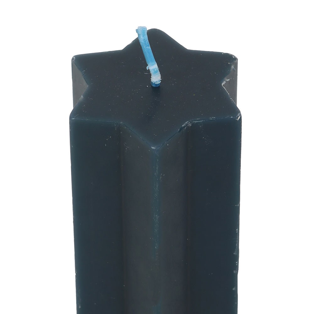 Starry Night Star-Shaped Taper Candle in Navy2