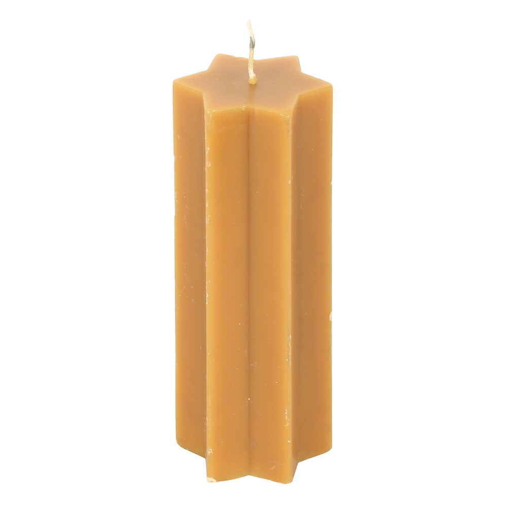 Starry Night Star-Shaped Taper Candle in Gold1