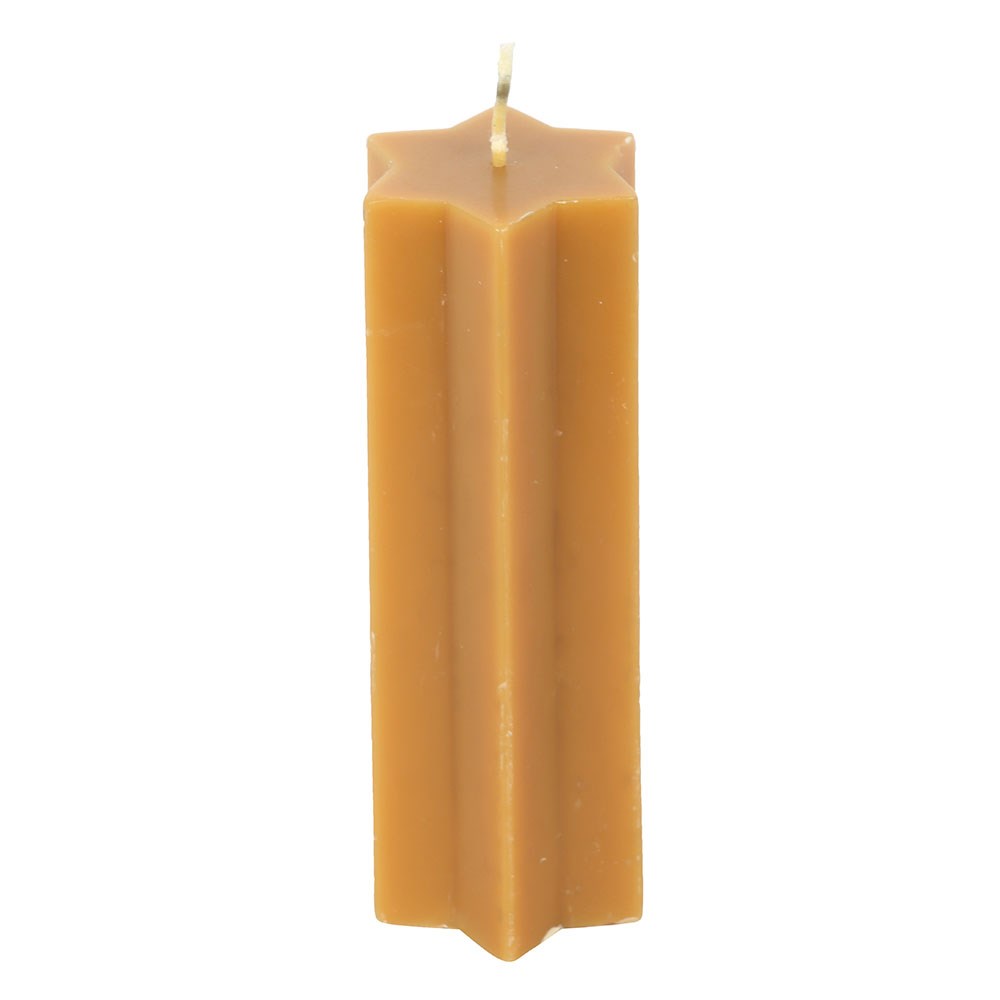 Starry Night Star-Shaped Taper Candle in Gold2